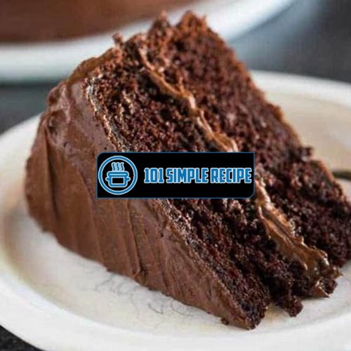 Indulge in the Decadence of Hershey's Chocolate Cake Recipe | 101 Simple Recipe
