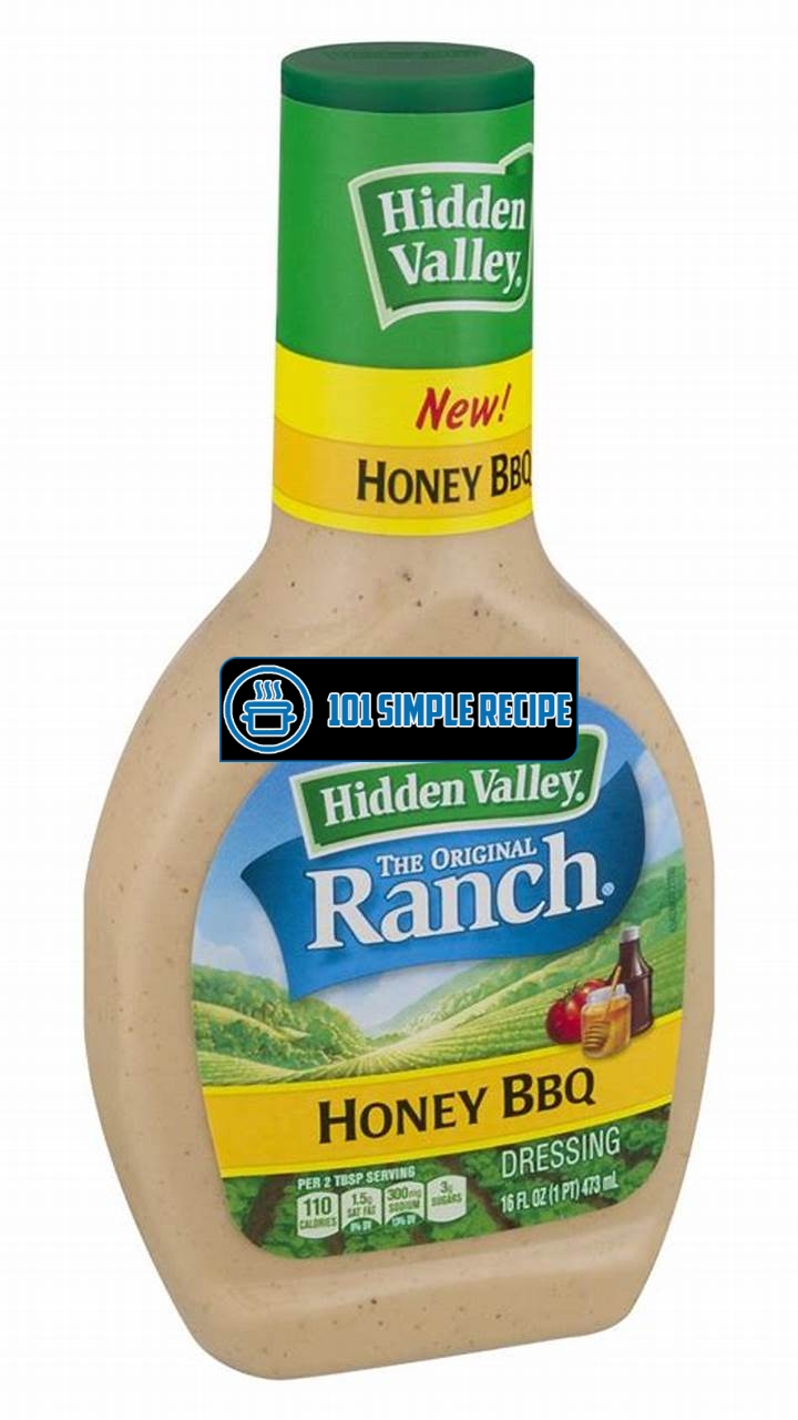 Discover the Irresistible Hidden Valley Honey BBQ Ranch Dressing | 101 Simple Recipe