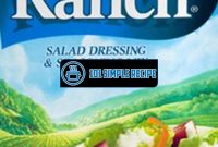 Discover the Flavorful Secrets of Hidden Valley Salad Dressing Mix | 101 Simple Recipe