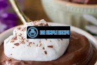 Indulge in the Creamiest Homemade Chocolate Pudding | 101 Simple Recipe
