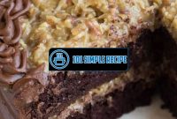 Homemade Coconut Frosting For German Chocolate Cake | 101 Simple Recipe