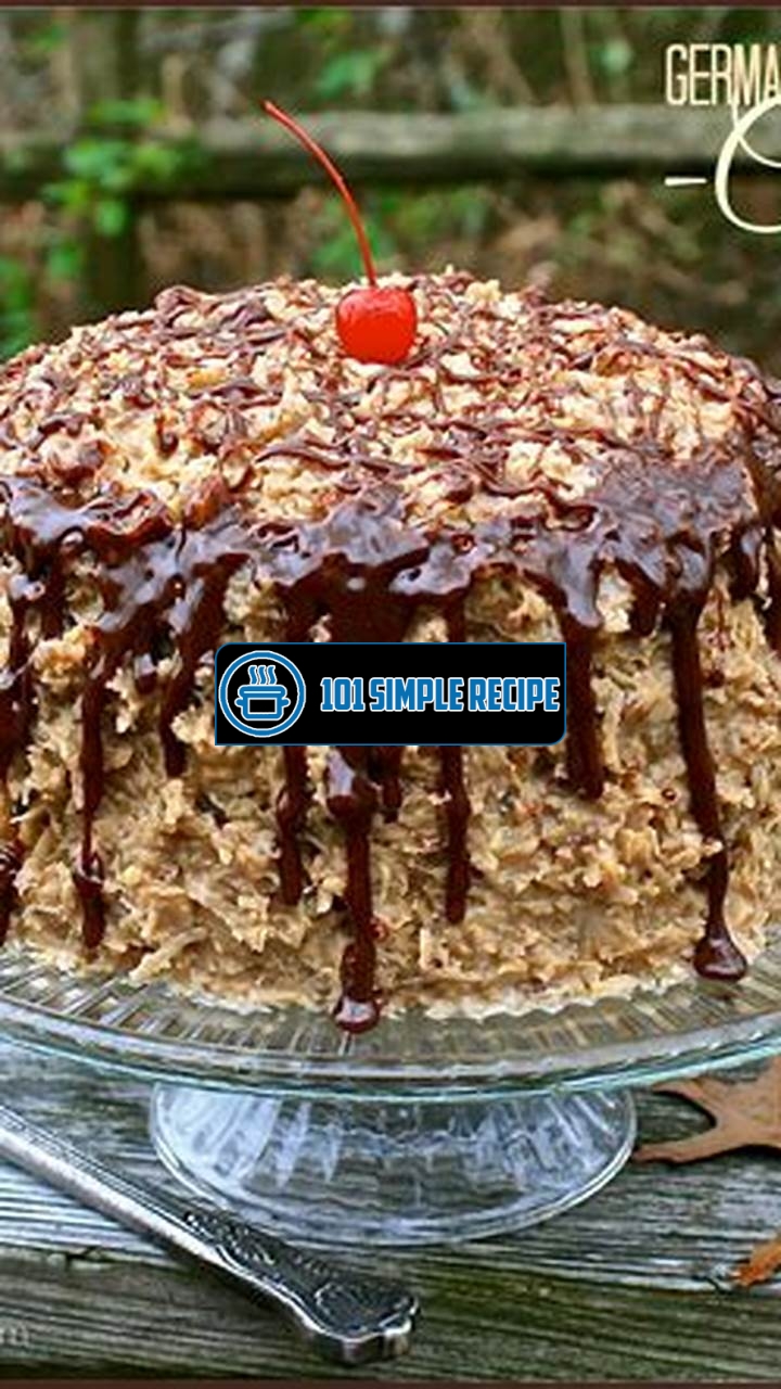 Indulge in the irresistible delight of Homemade German Chocolate Cake with Coconut Pecan Frosting | 101 Simple Recipe