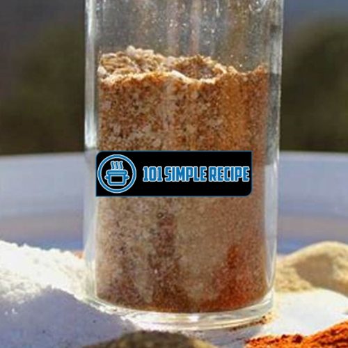 Elevate Your Dishes with Homemade Seasoning Salt | 101 Simple Recipe