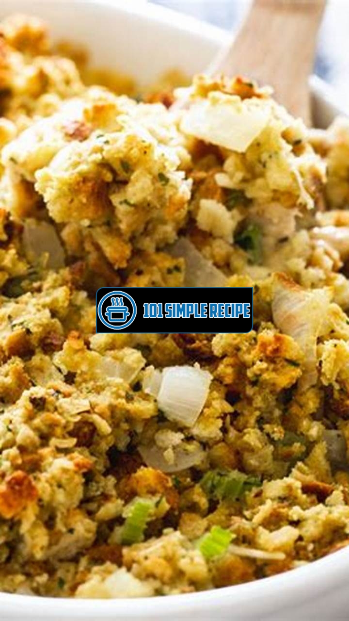 Delicious Homemade Stuffing for Mouthwatering Chicken | 101 Simple Recipe