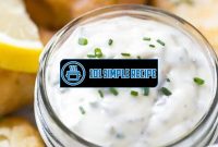 Unlock the Flavors of Homemade Tartar Sauce | 101 Simple Recipe