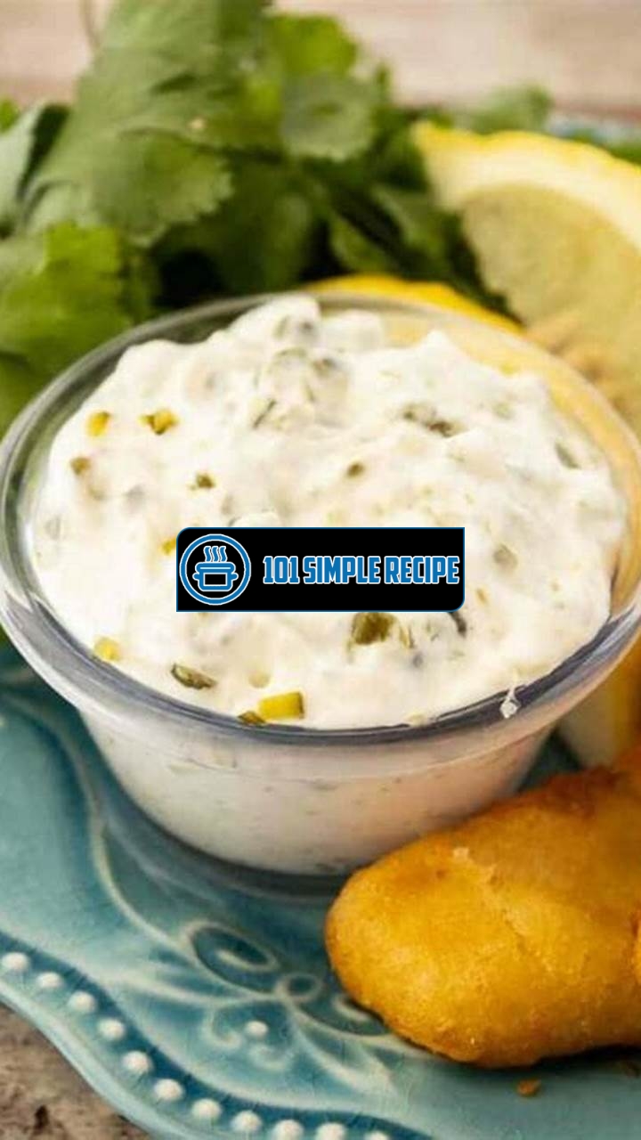 Delicious Homemade Tartar Sauce with Capers | 101 Simple Recipe