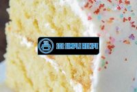 Homemade Vanilla Cake Easy Cake Recipe List | 101 Simple Recipe