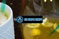 Discover the Effective Honey Lemon Water Recipe for Cough Relief | 101 Simple Recipe