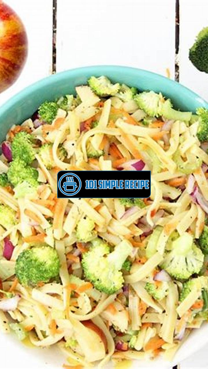 Delicious Honeycrisp Apple Broccoli Salad | 101 Simple Recipe