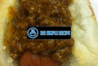 Delicious Homemade Hot Dog Chili Recipe | 101 Simple Recipe