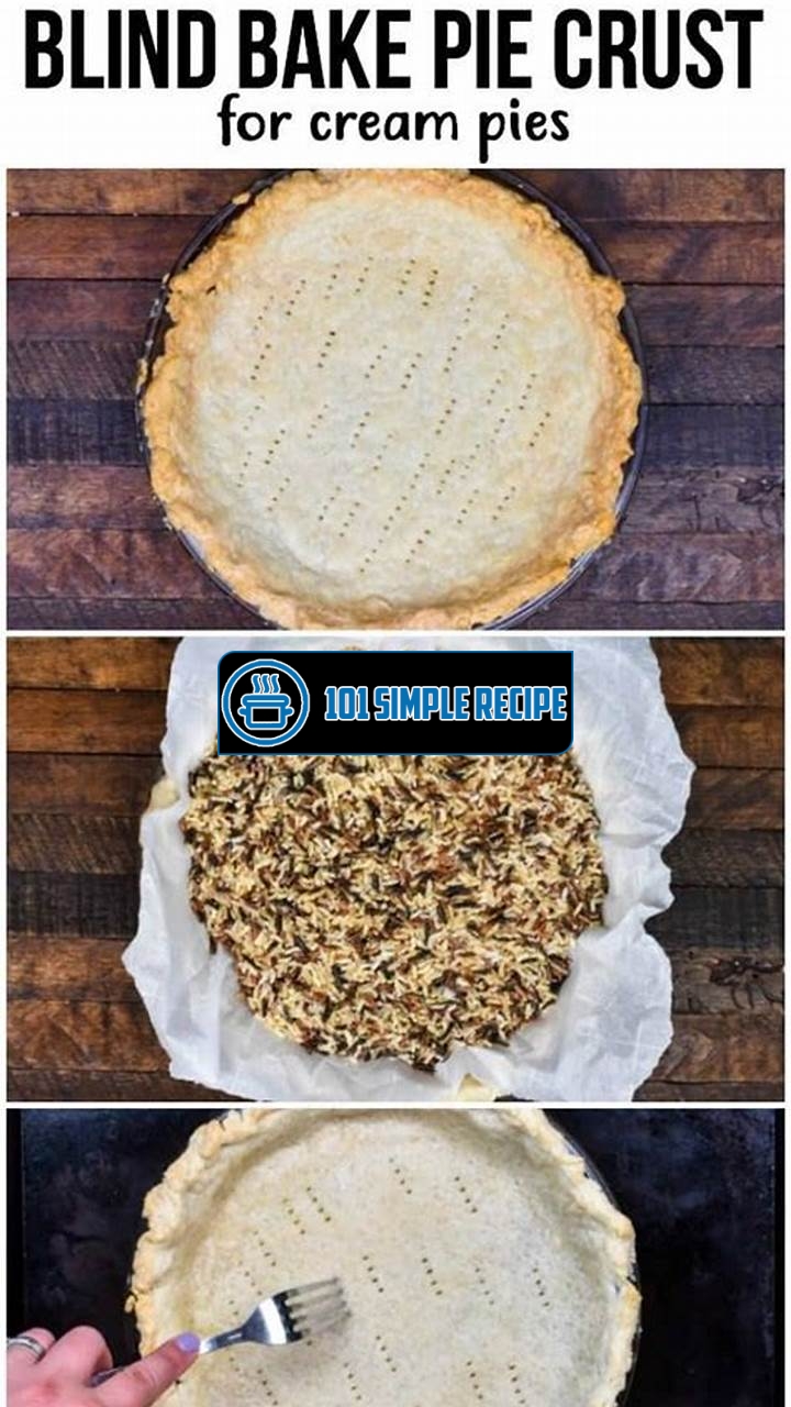 How to Blind Bake a Pie Crust with Rice | 101 Simple Recipe