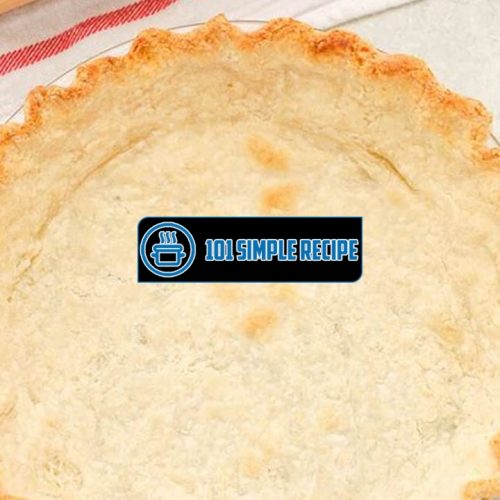 How To Blind Bake A Pie Crust Without Shrinking | 101 Simple Recipe
