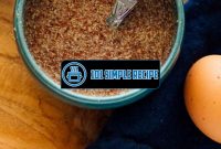 How To Make A Flax Egg White | 101 Simple Recipe