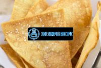 How To Make Homemade Tortilla Chips With Flour Tortillas | 101 Simple Recipe