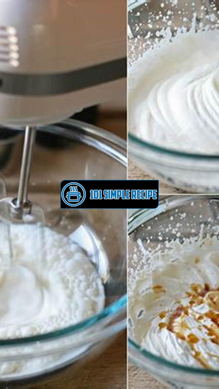 How to Make Whipped Cream Without Heavy Cream | 101 Simple Recipe