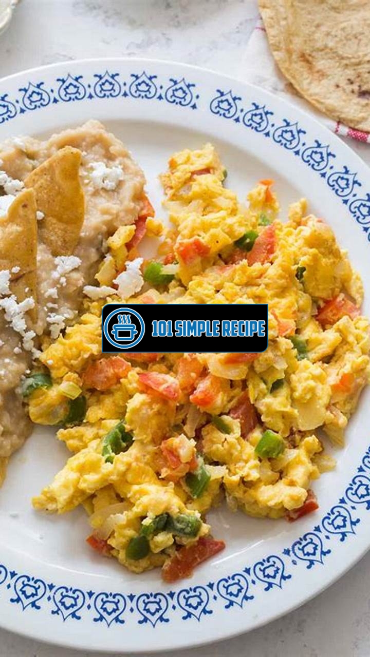 Huevos a la Mexicana Recipe for Breakfast | 101 Simple Recipe