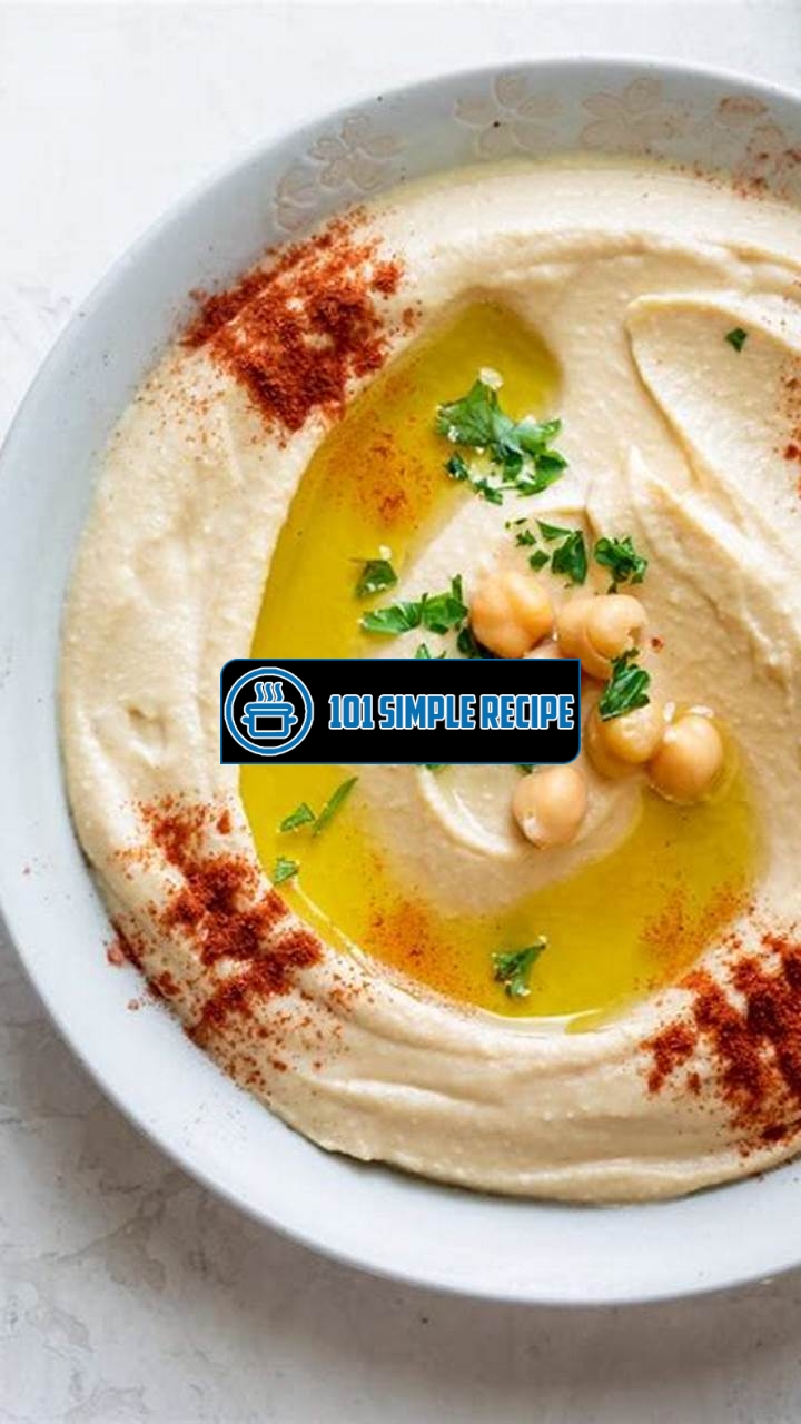The Authentic Lebanese Hummus Recipe You'll Love | 101 Simple Recipe