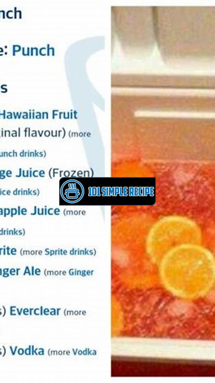 Delicious Hunch Punch Recipe for Your Next Party | 101 Simple Recipe