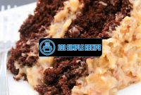 Deliciously Rich German Chocolate Cake Recipe | 101 Simple Recipe
