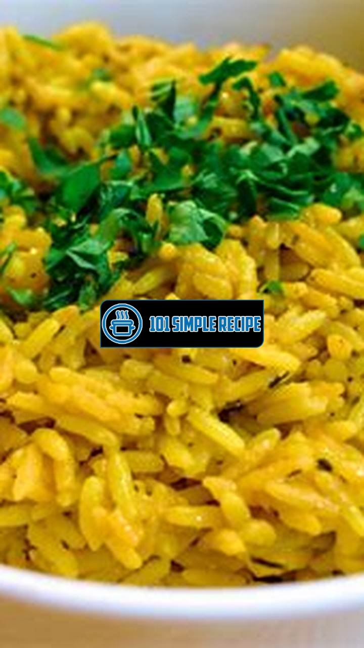Discover the Secret Ingredients in Delicious Yellow Rice | 101 Simple Recipe