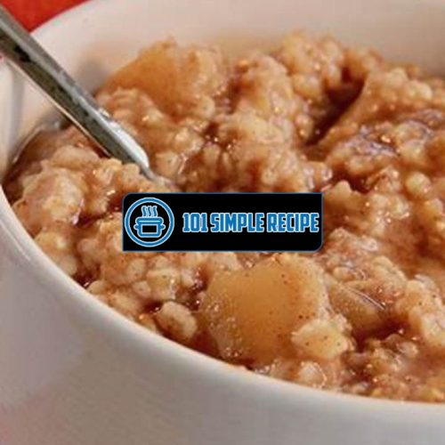 Delicious Instant Pot Apple Pie Oats Recipe | 101 Simple Recipe