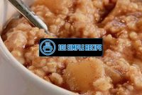 Instant Pot Apple Pie Steel Cut Oats | 101 Simple Recipe