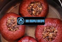 Indulge in the Deliciousness of Instant Pot Baked Apple Slices | 101 Simple Recipe