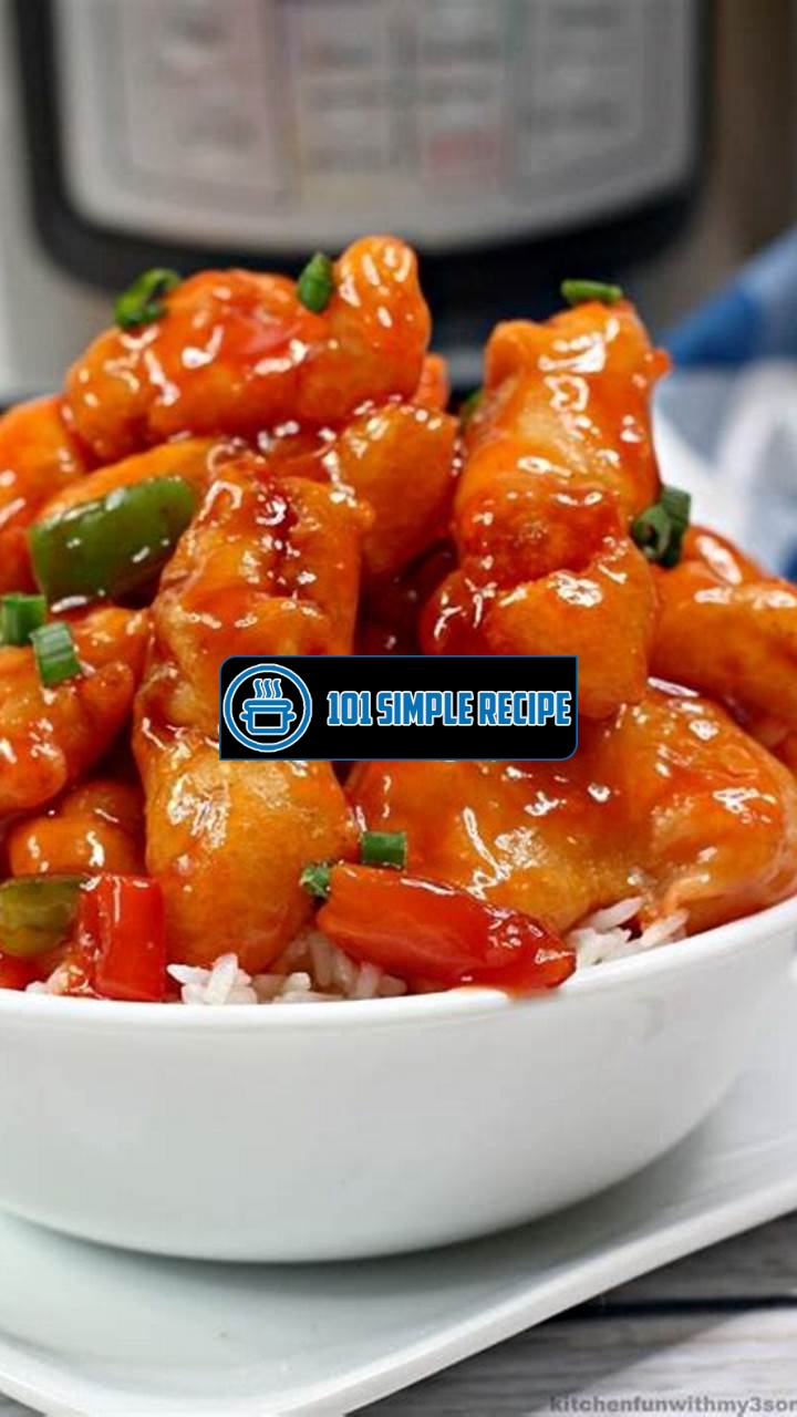 Delicious Instant Pot Sweet and Sour Chicken Recipe | 101 Simple Recipe