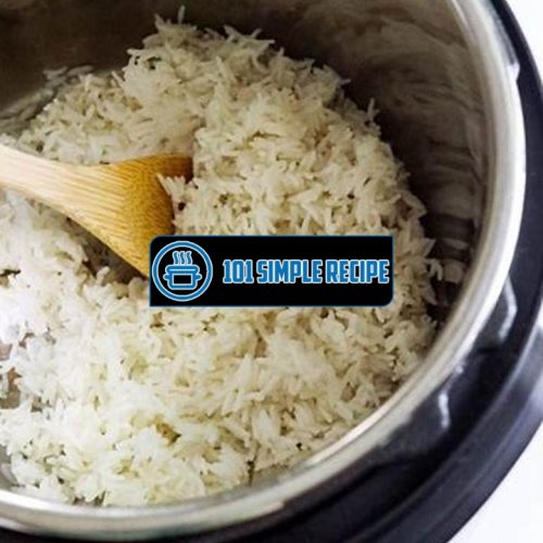 Easily Cook Perfect White Rice Every Time | 101 Simple Recipe