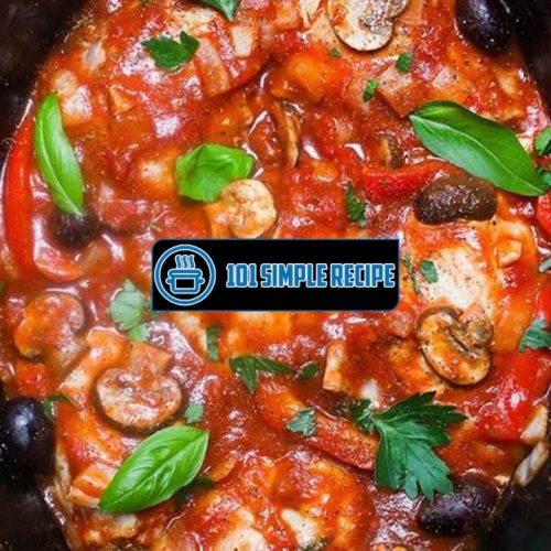 Italian Chicken Cacciatore Recipe For Crock Pot | 101 Simple Recipe