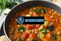 Delicious Italian Lentil Soup Recipe with Meat | 101 Simple Recipe