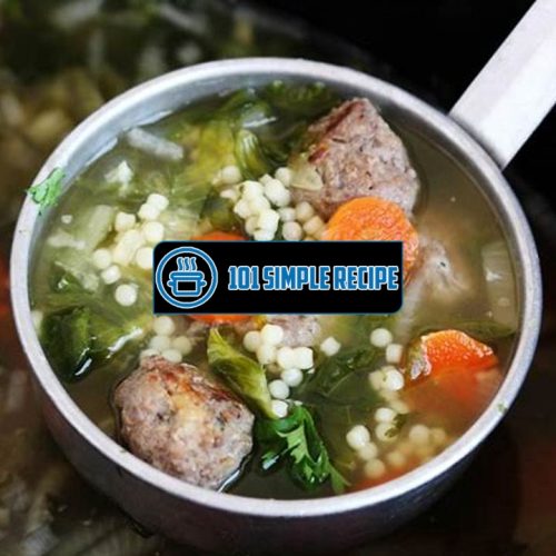 Delicious and Easy Italian Wedding Soup Recipe for Your Crock Pot | 101 Simple Recipe