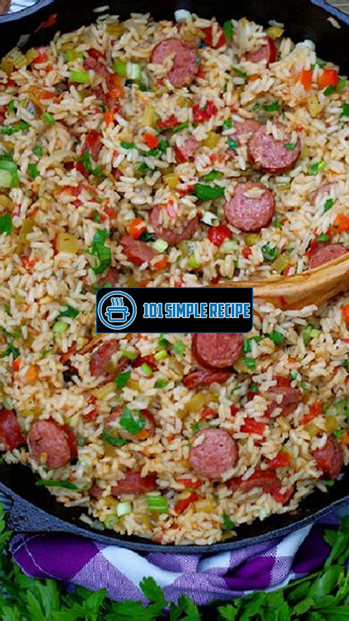 Delicious Jambalaya Recipe with Sausage for an Authentic Cajun Feast | 101 Simple Recipe