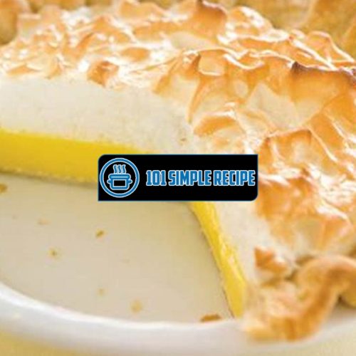 Delicious Jello Lemon Meringue Pie | 101 Simple Recipe
