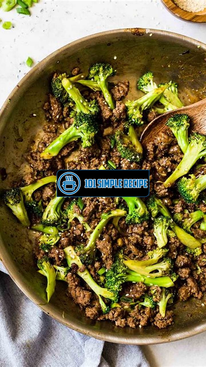 Delicious and Healthy Keto Ground Beef and Broccoli Recipe | 101 Simple Recipe