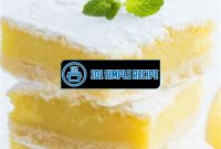 Delicious Keto Lemon Bars with Coconut Flour | 101 Simple Recipe