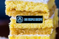 Deliciously Tangy Keto Lemon Bars with Monk Fruit | 101 Simple Recipe