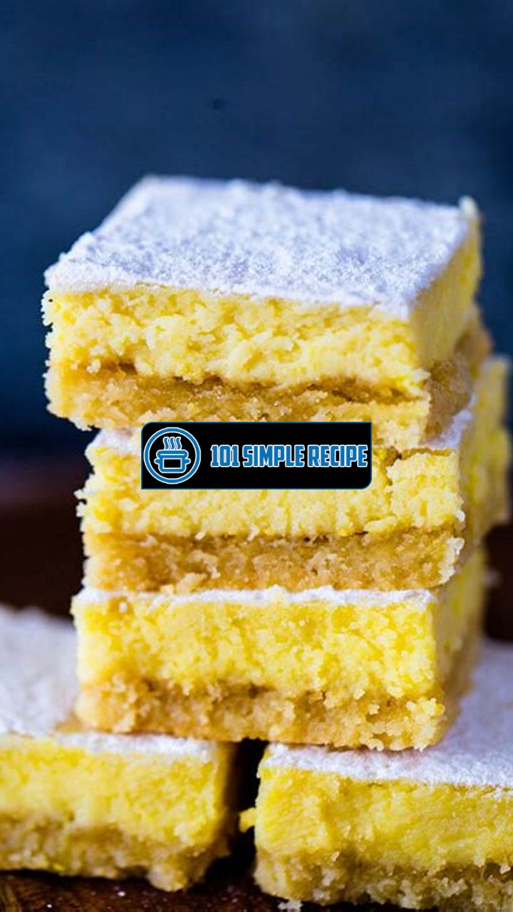 Deliciously Tangy Keto Lemon Bars with Monk Fruit | 101 Simple Recipe