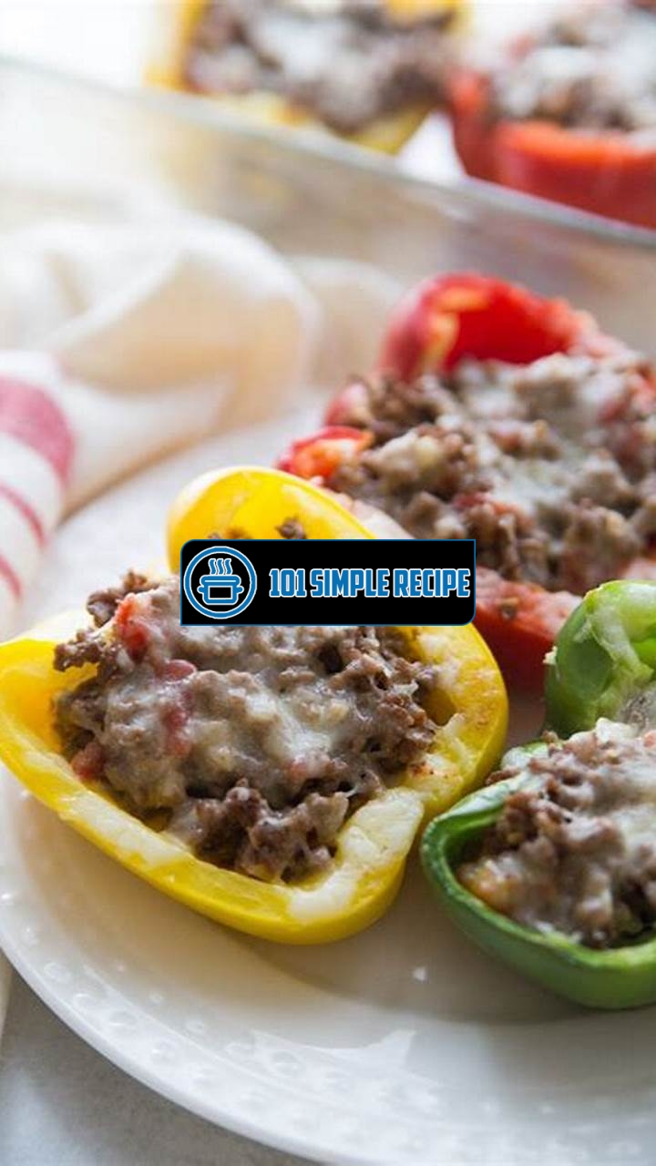 Create Delicious Keto Mexican Stuffed Bell Peppers | 101 Simple Recipe