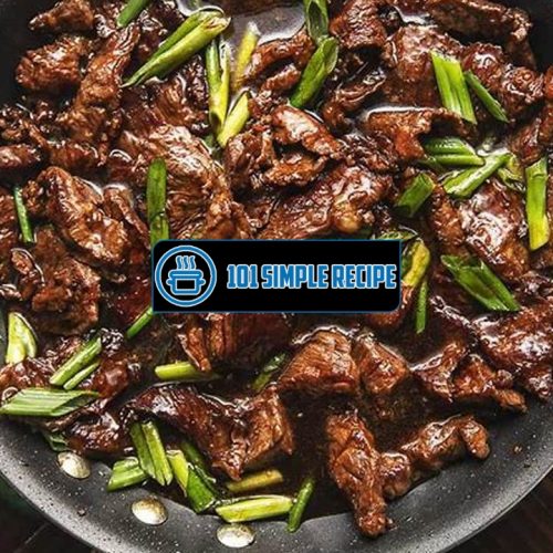 Delicious Keto Mongolian Beef Recipe | 101 Simple Recipe