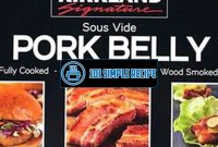 A Taste of Heaven: Kirkland Signature Sous Vide Pork Belly | 101 Simple Recipe