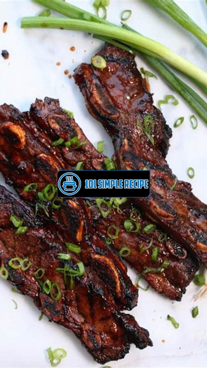 Discover the Authentic Flavors of Korean Style Beef Short Ribs Oven | 101 Simple Recipe