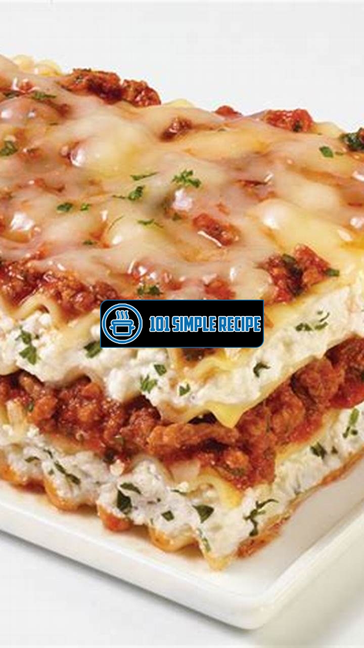 Delicious Ricotta Lasagna Recipe for Your Next Meal | 101 Simple Recipe