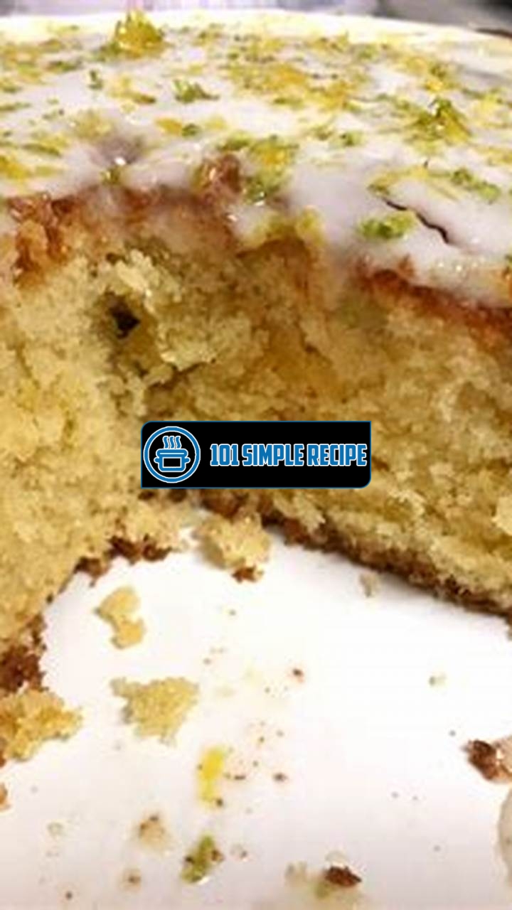 Your Guide to a Delicious Lemon and Lime Drizzle Cake | 101 Simple Recipe