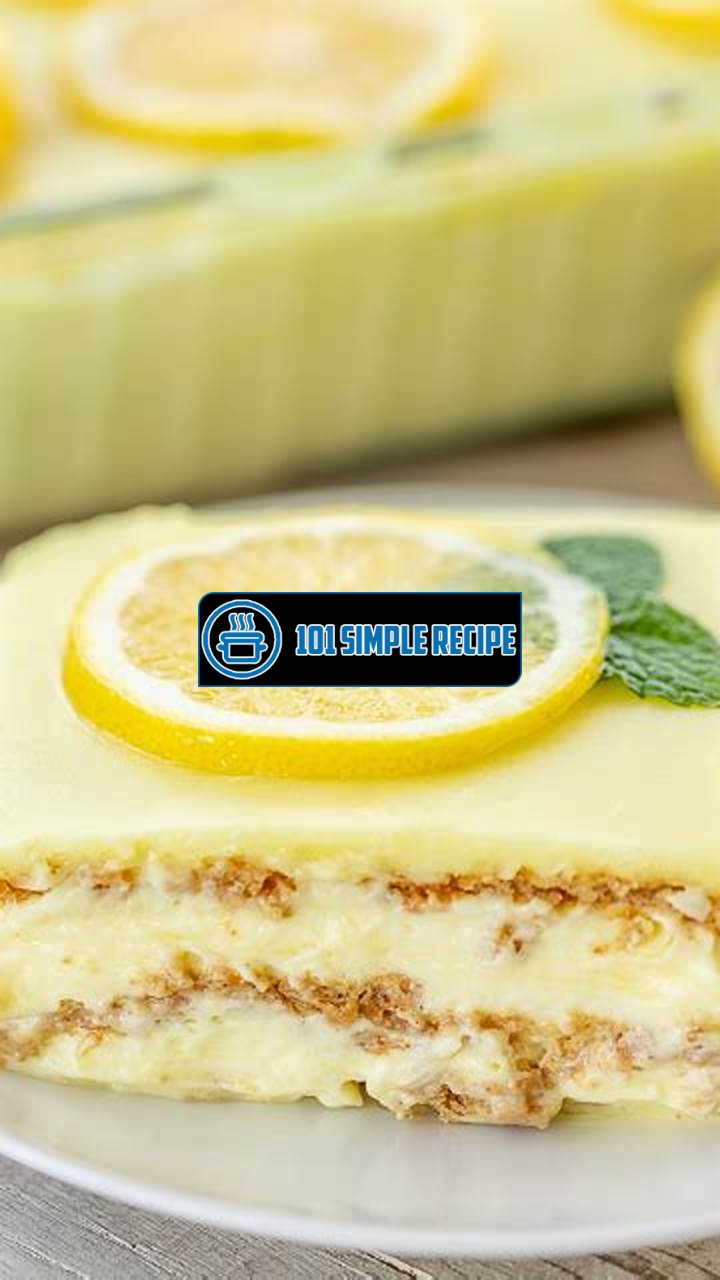 Lemon Eclair Cake | 101 Simple Recipe