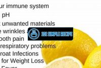 Discover the Benefits of a Healthy Lemon Lifestyle | 101 Simple Recipe