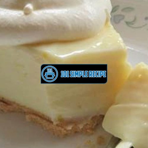 Indulge in the Delightful Bliss of Lemon Ice Box Pie | 101 Simple Recipe