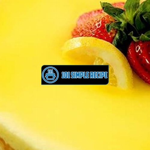 Mastering the Art of Lemon Sauce for Cheesecake | 101 Simple Recipe