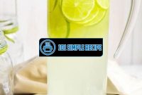 Refreshing Limeade with Homemade Simple Syrup | 101 Simple Recipe