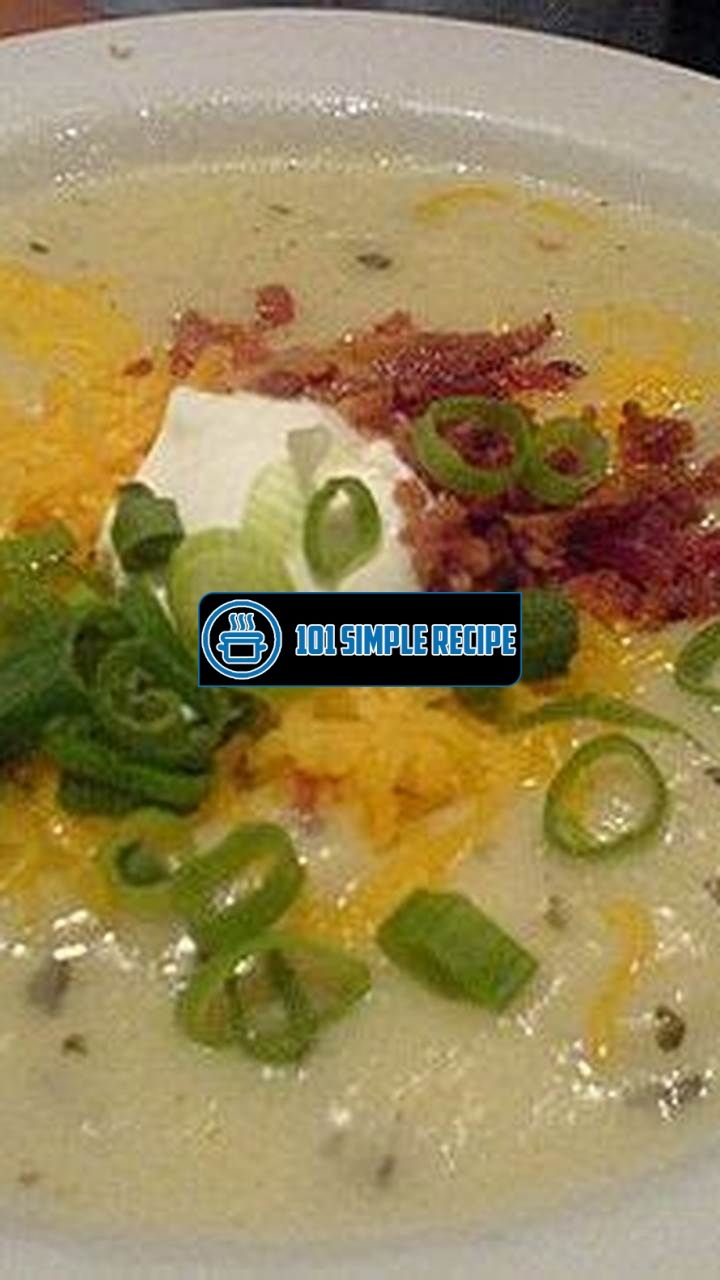 Indulge in the Irresistible Loaded Baked Potato Soup | 101 Simple Recipe